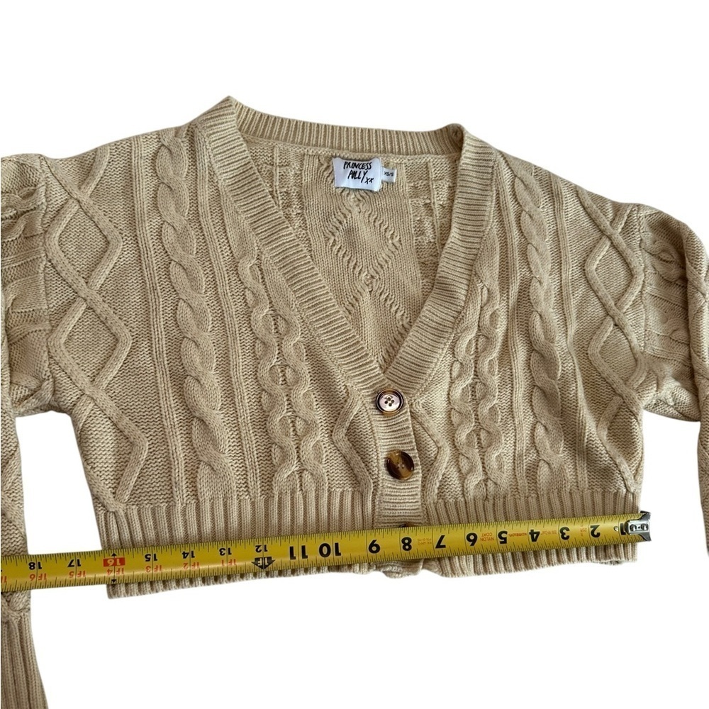 Princess Polly soleil cropped sweater set beige Size XS/S - Picture 10 of 17